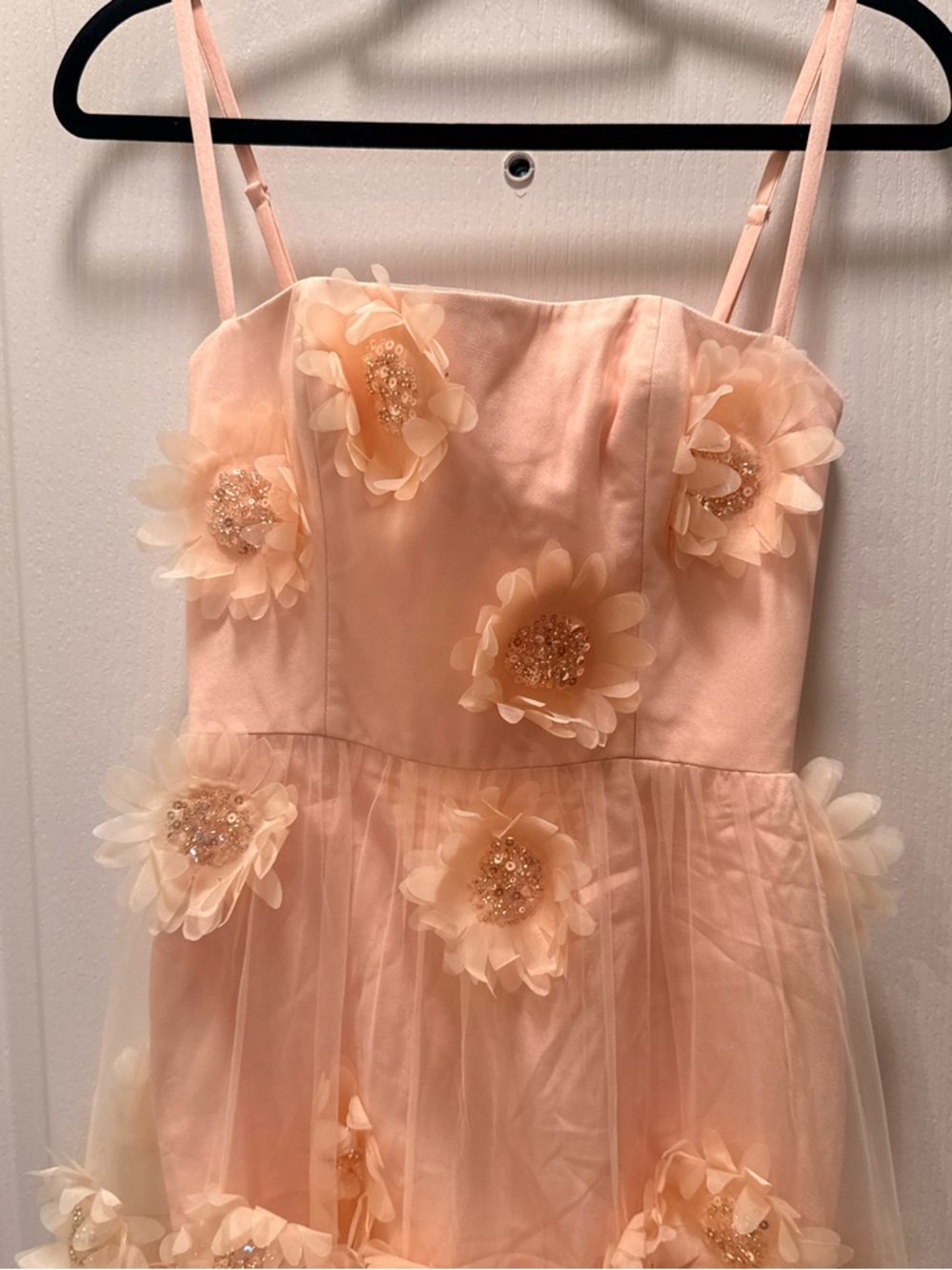Helsi Exclusive Audrey 3D Floral Midi Dress in blush Size XS NWT - Picture 6 of 8